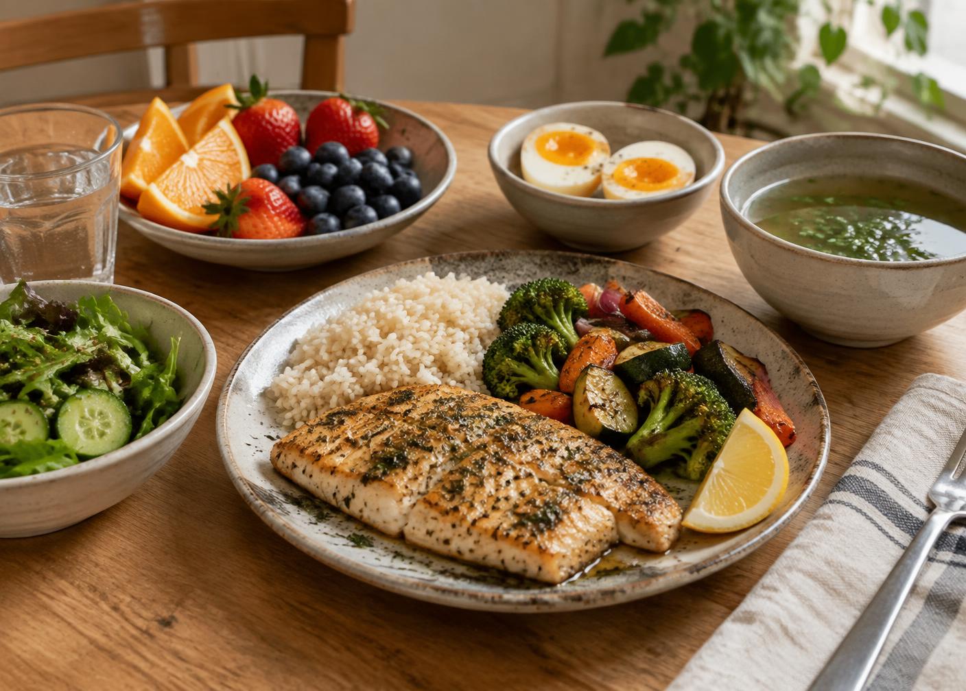 A simple table of nourishing whole food